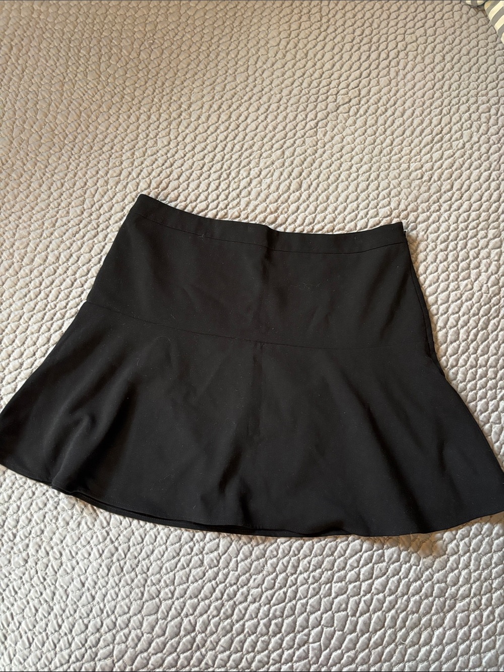 Loft Black flared skirt,
